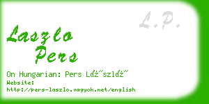 laszlo pers business card